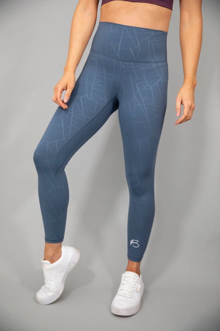 botthms botthms Blue Power Stripe Seamless Leggings Leggings